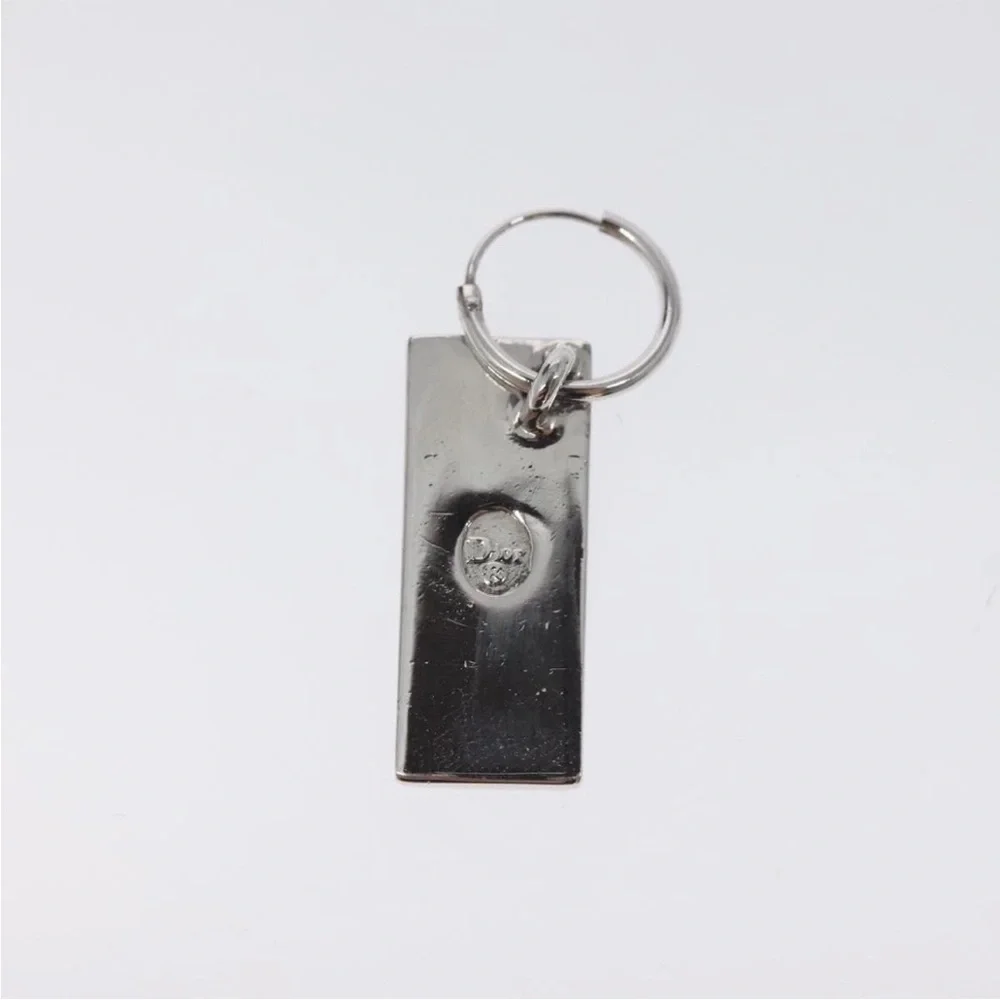 Dior Black and Silver Patterned Drop Earrings - Picture 3 of 5